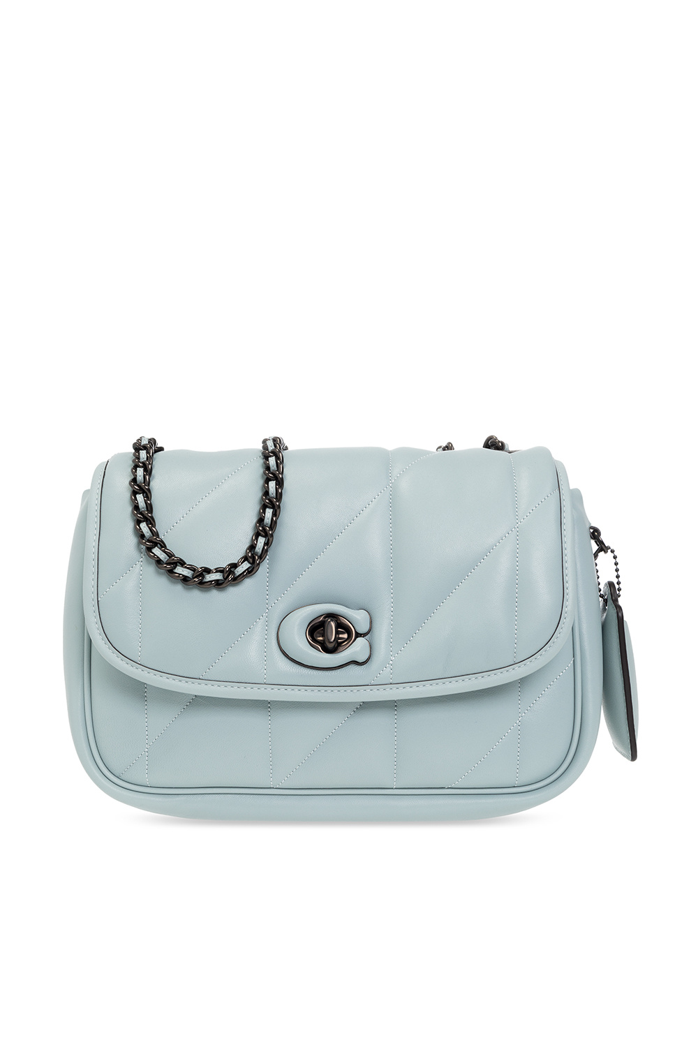 Shops Coach Pebbled Powder Blue Shoulder Bag